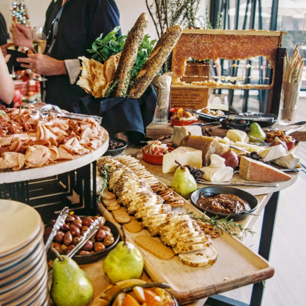Mesa de catering para evento